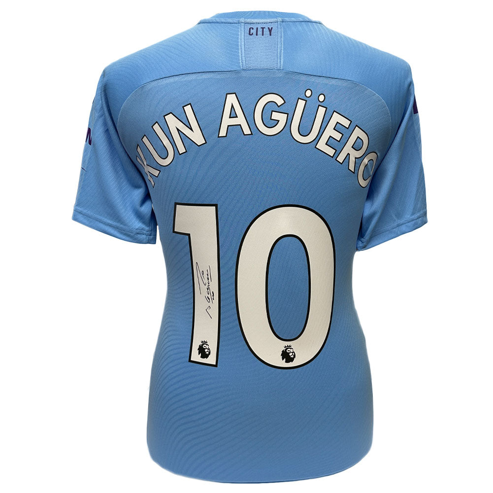 Manchester City FC Aguero Signed Shirt - Buy Shirts at GiftMasters.co.uk