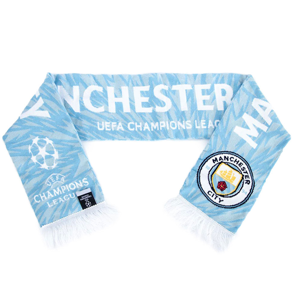 Manchester City FC UCL Scarf - Buy Gloves & Scarves at GiftMasters.co.uk