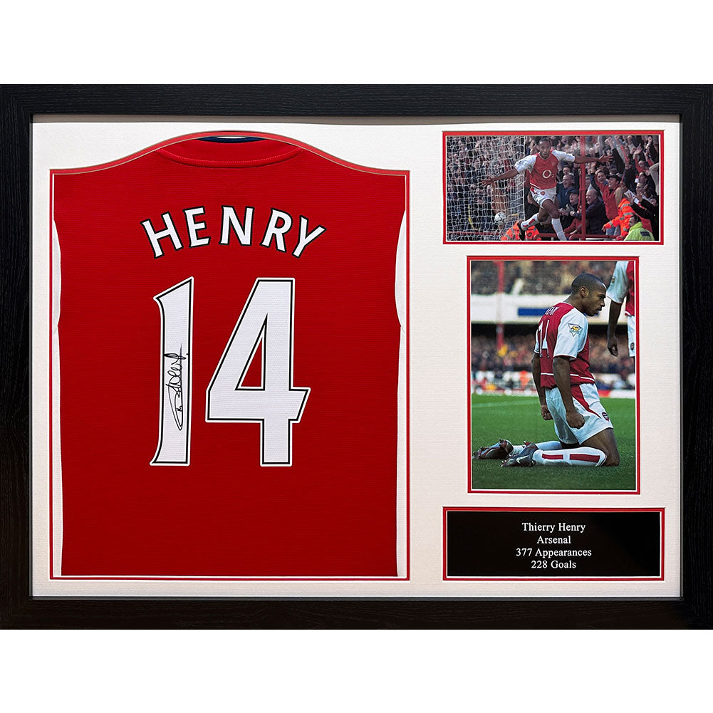 Arsenal FC Henry Signed Shirt (Framed) - Buy Shirts at GiftMasters.co.uk