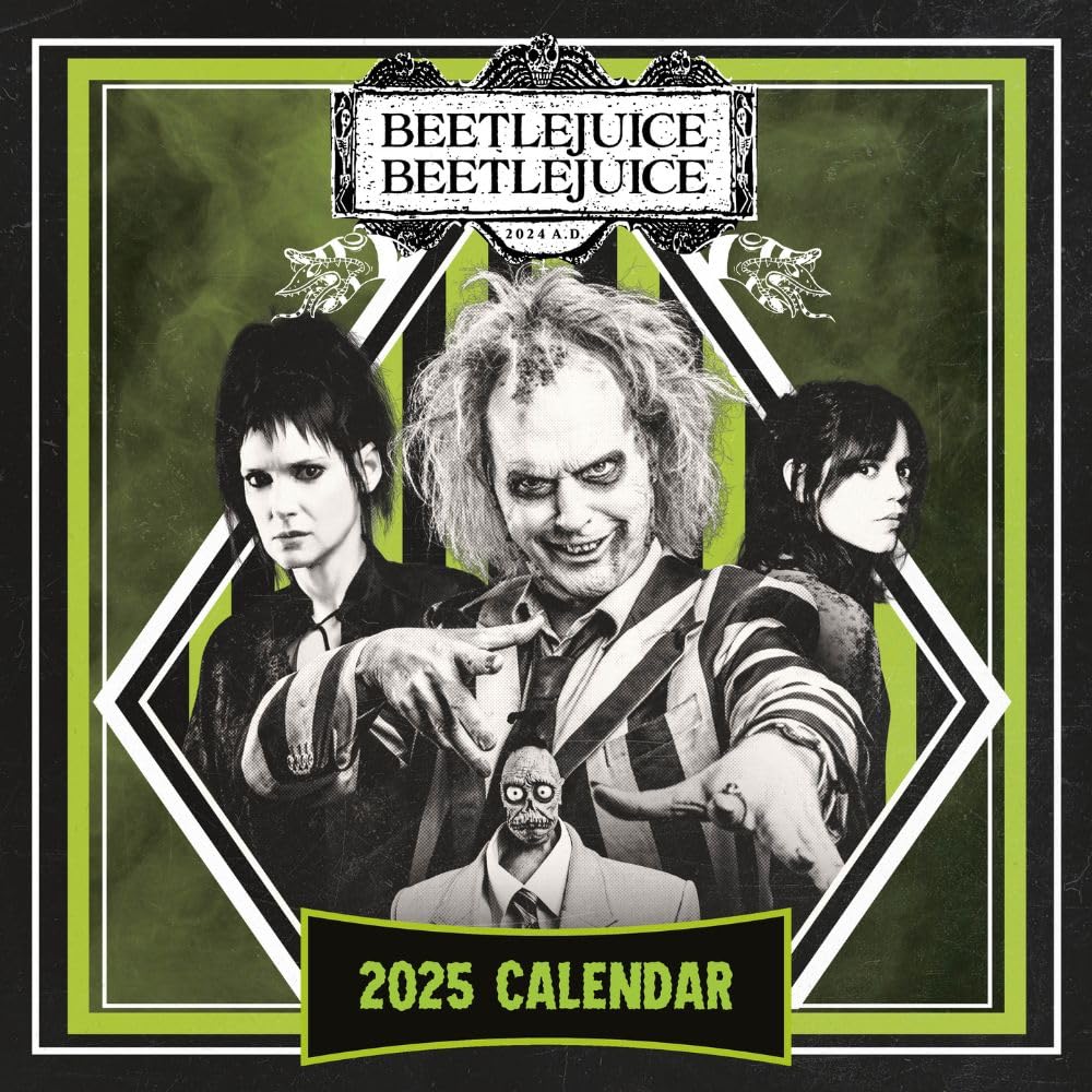 Beetlejuice 2 The Movie Square Calendar 2025 - Buy Calendars & Diaries at GiftMasters.co.uk