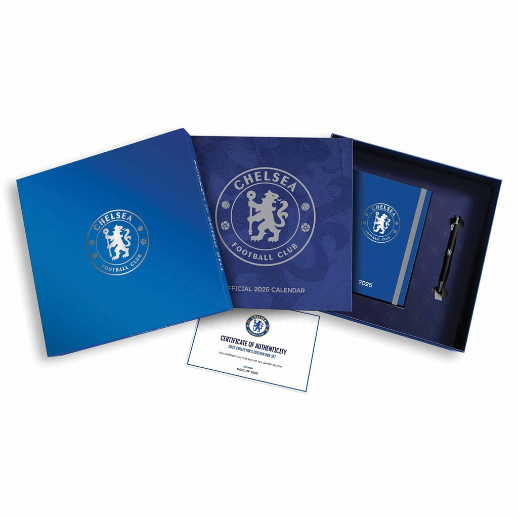 Chelsea FC Calendar & Diary Musical Gift Box 2025 - Buy  at GiftMasters.co.uk