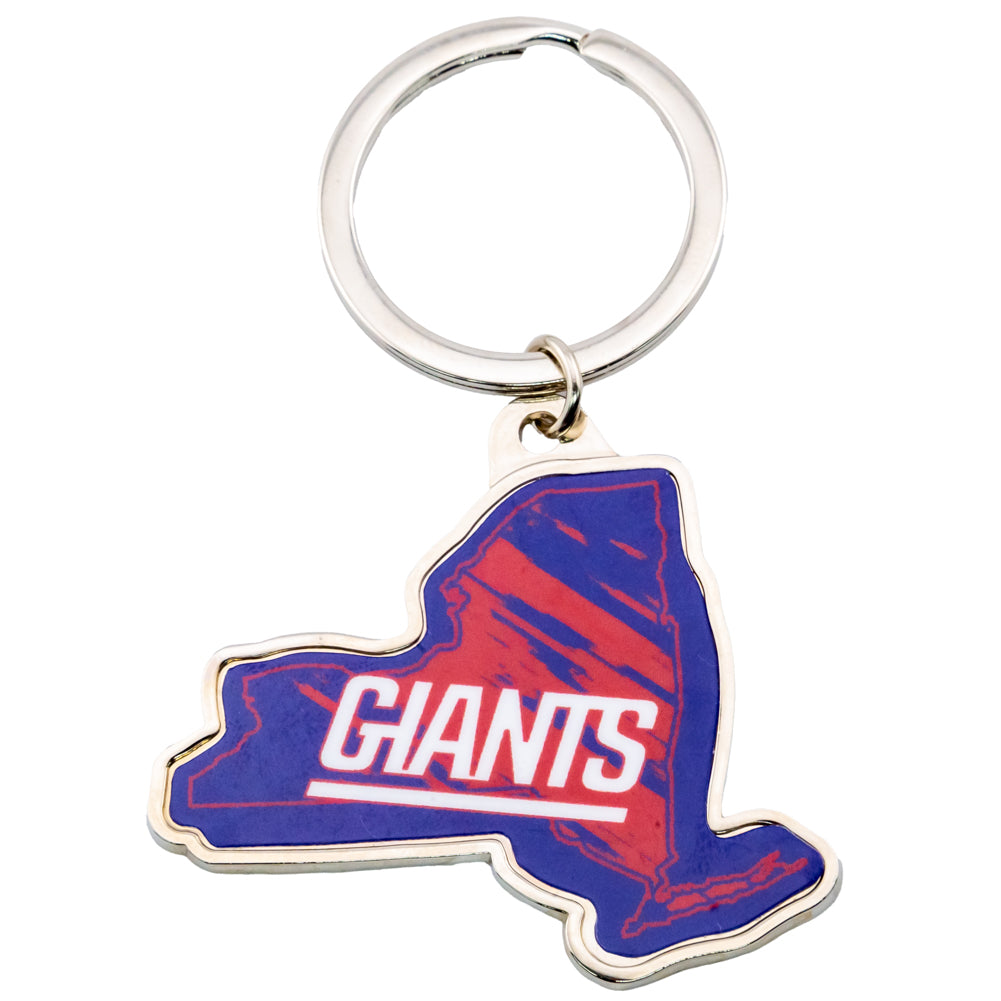 New York Giants State Shape Keyring - Buy Keyrings at GiftMasters.co.uk