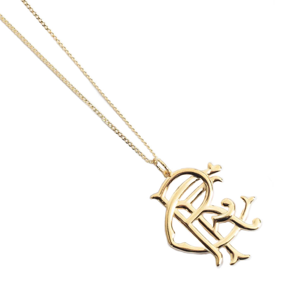 Rangers FC 18ct Gold Plated on Silver Pendant & Chain - Buy Neckwear at GiftMasters.co.uk