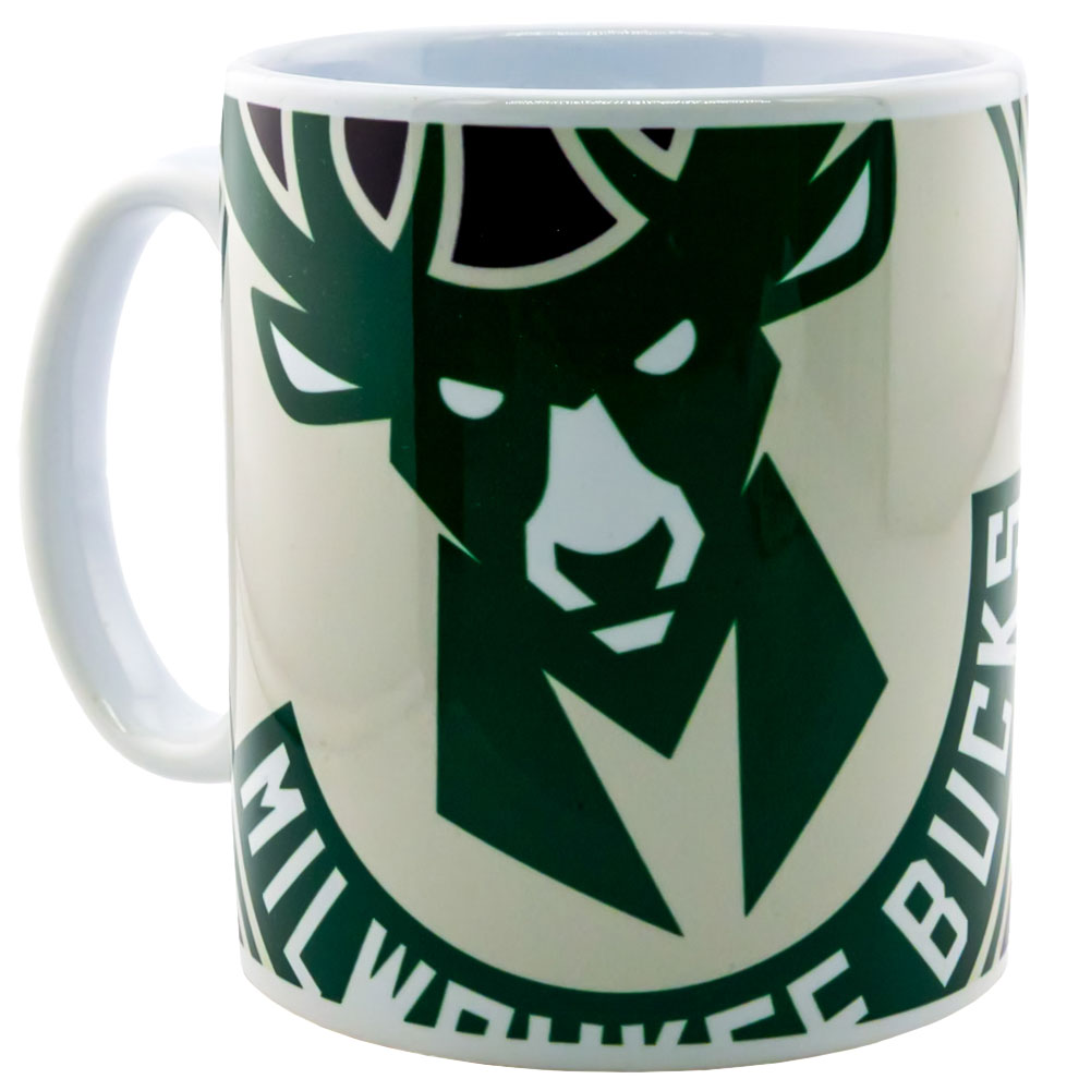 Milwaukee Bucks Cropped Logo Mug - Buy Standard Mugs at GiftMasters.co.uk