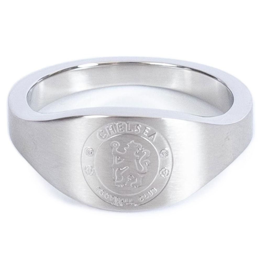 Chelsea FC Oval Ring - Buy Stainless Steel at GiftMasters.co.uk