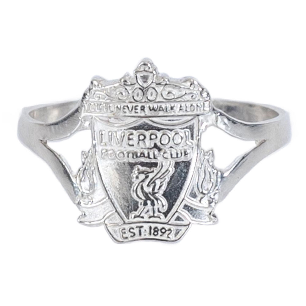 Liverpool FC Sterling Silver Split Shank Ring - Buy Sterling Silver at GiftMasters.co.uk