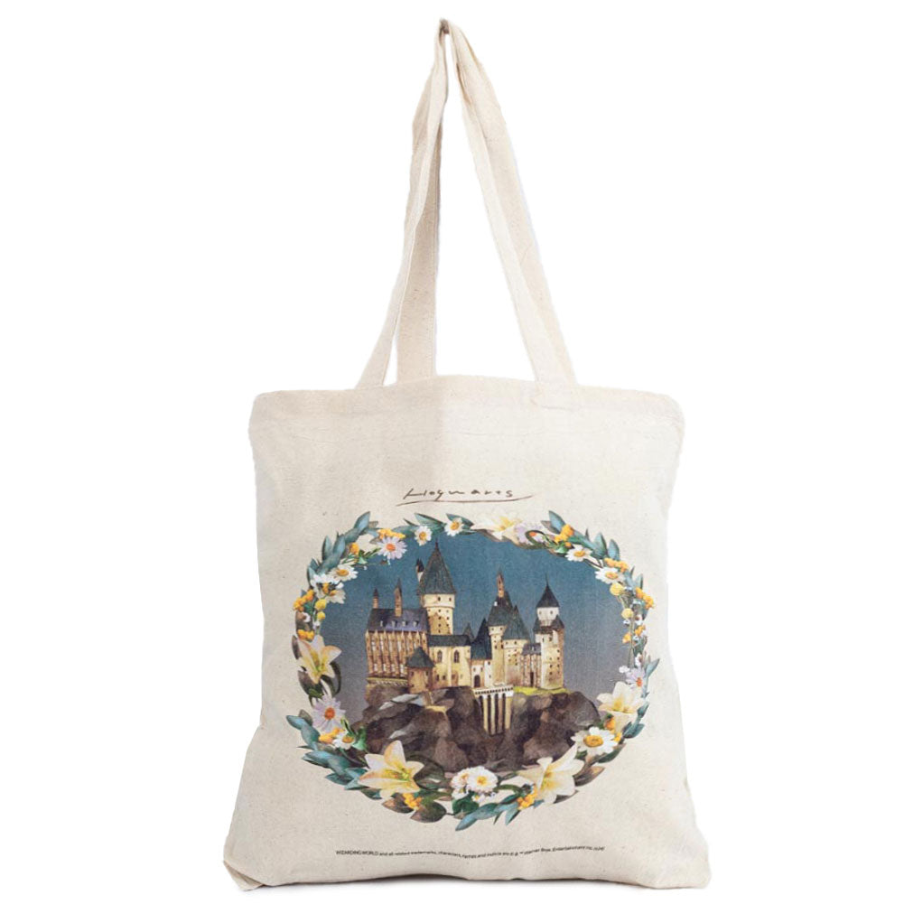 Harry Potter Hogwarts Castle Canvas Tote Bag - Buy Tote Bags at GiftMasters.co.uk