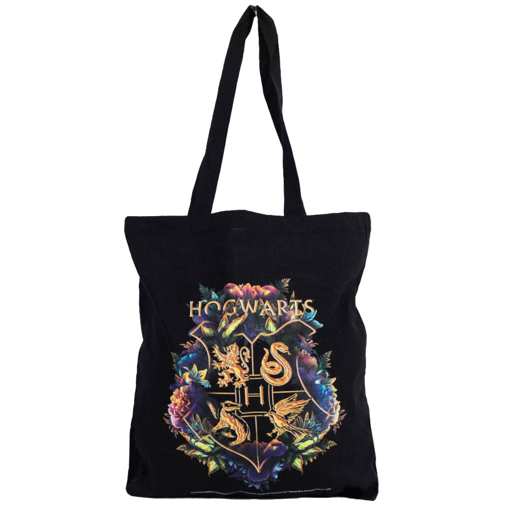Harry Potter Hogwarts Crest Canvas Tote Bag - Buy Tote Bags at GiftMasters.co.uk