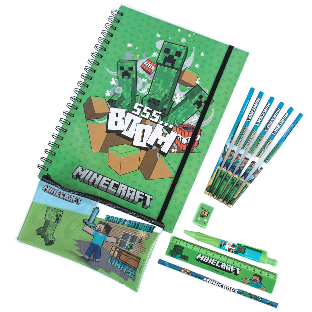 Minecraft Bumper Stationery Set - Buy Stationery Sets at GiftMasters.co.uk