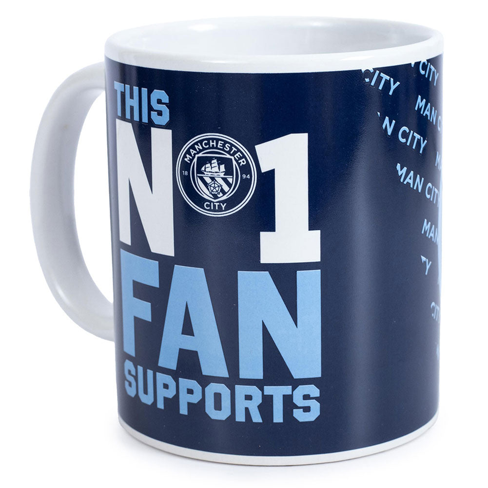 Manchester City FC No. 1 Fan Mug - Buy Standard Mugs at GiftMasters.co.uk