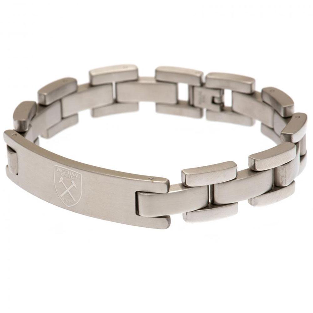 West Ham United FC Engraved Bracelet - Buy Stainless Steel at GiftMasters.co.uk