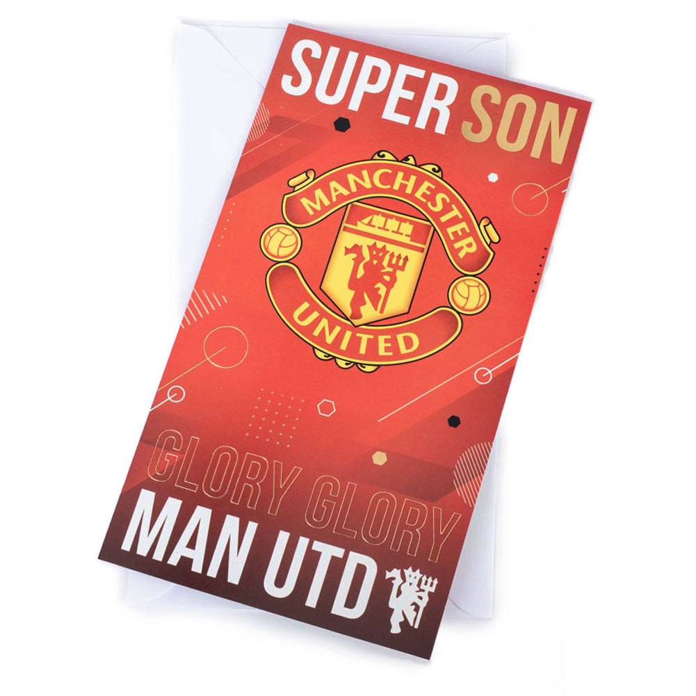 Manchester United FC Super Son Birthday Card - Buy Cards & Gift Wrap at GiftMasters.co.uk