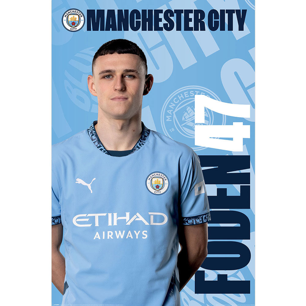 Manchester City FC Foden Poster 180 - Buy Posters at GiftMasters.co.uk