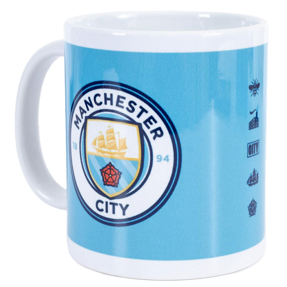Manchester City FC Crest Mug - Buy Standard Mugs at GiftMasters.co.uk