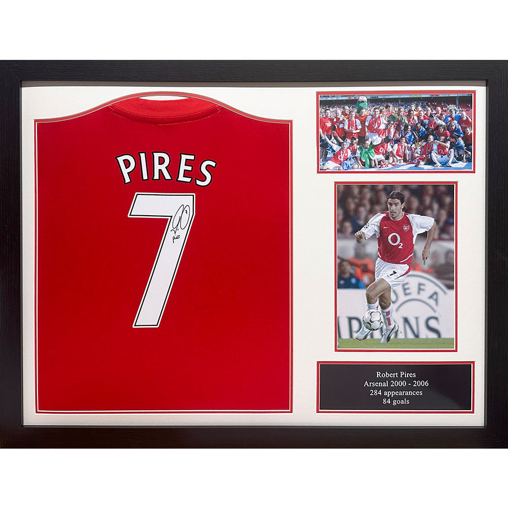 Arsenal FC Pires Signed Shirt (Framed) - Buy Shirts at GiftMasters.co.uk