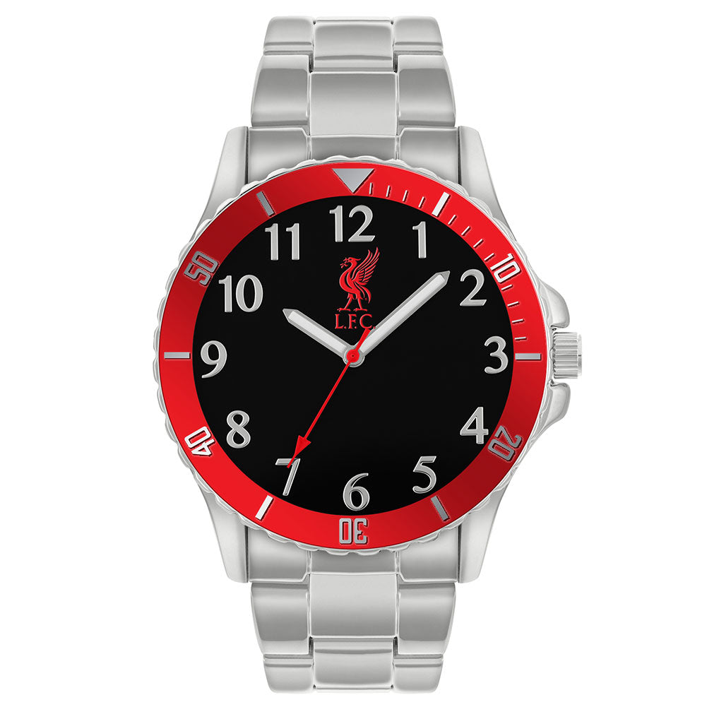 Liverpool FC Mens Red & Silver Bracelet Watch - Buy Watches at GiftMasters.co.uk