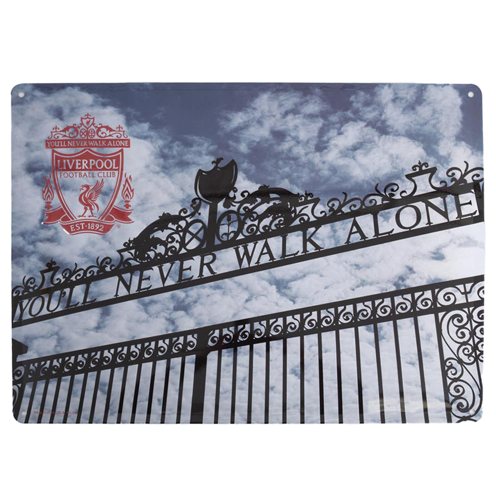 Liverpool FC Shankly Gates Sign - Buy Metal Signs at GiftMasters.co.uk