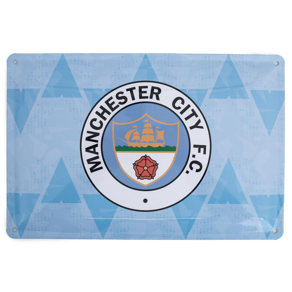 Manchester City FC Retro Days Sign - Buy Metal Signs at GiftMasters.co.uk