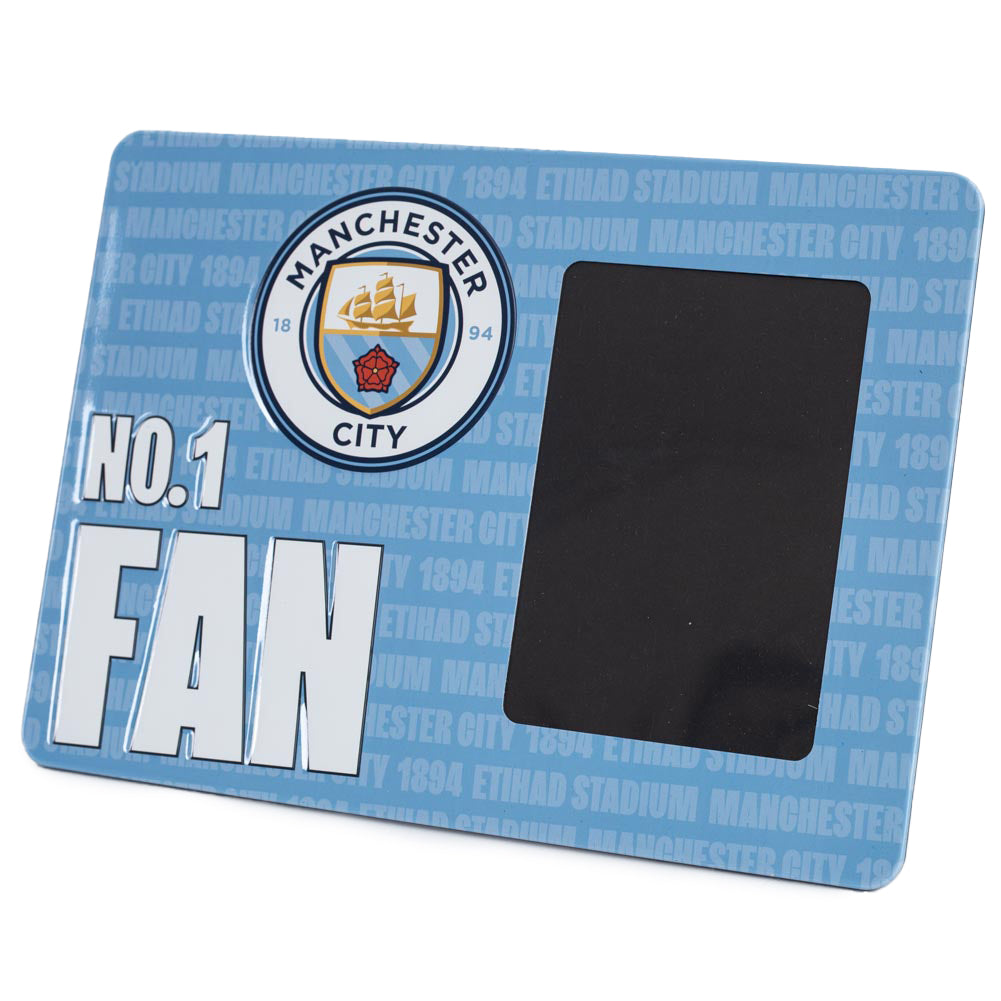 Manchester City FC No1 Fan Picture Frame Sign - Buy Metal Signs at GiftMasters.co.uk