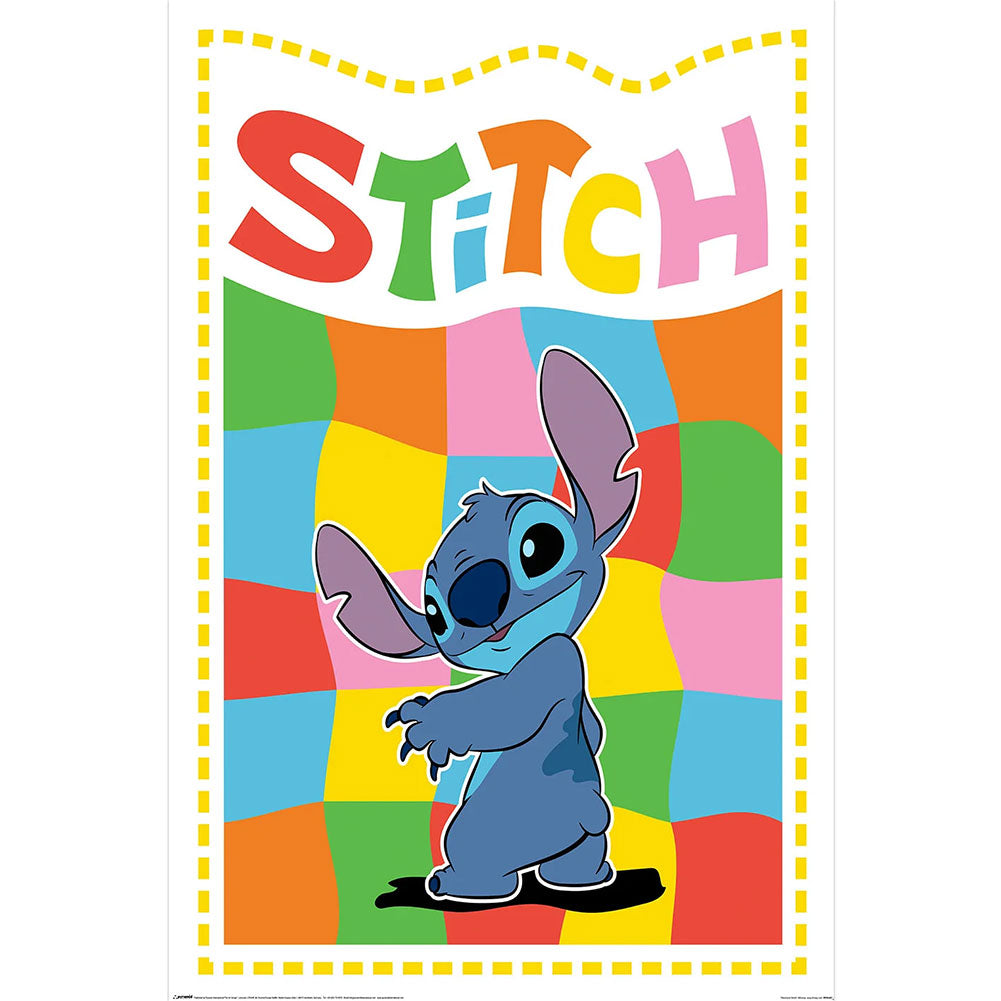 Lilo & Stitch Chequered Poster 235 - Buy Posters at GiftMasters.co.uk