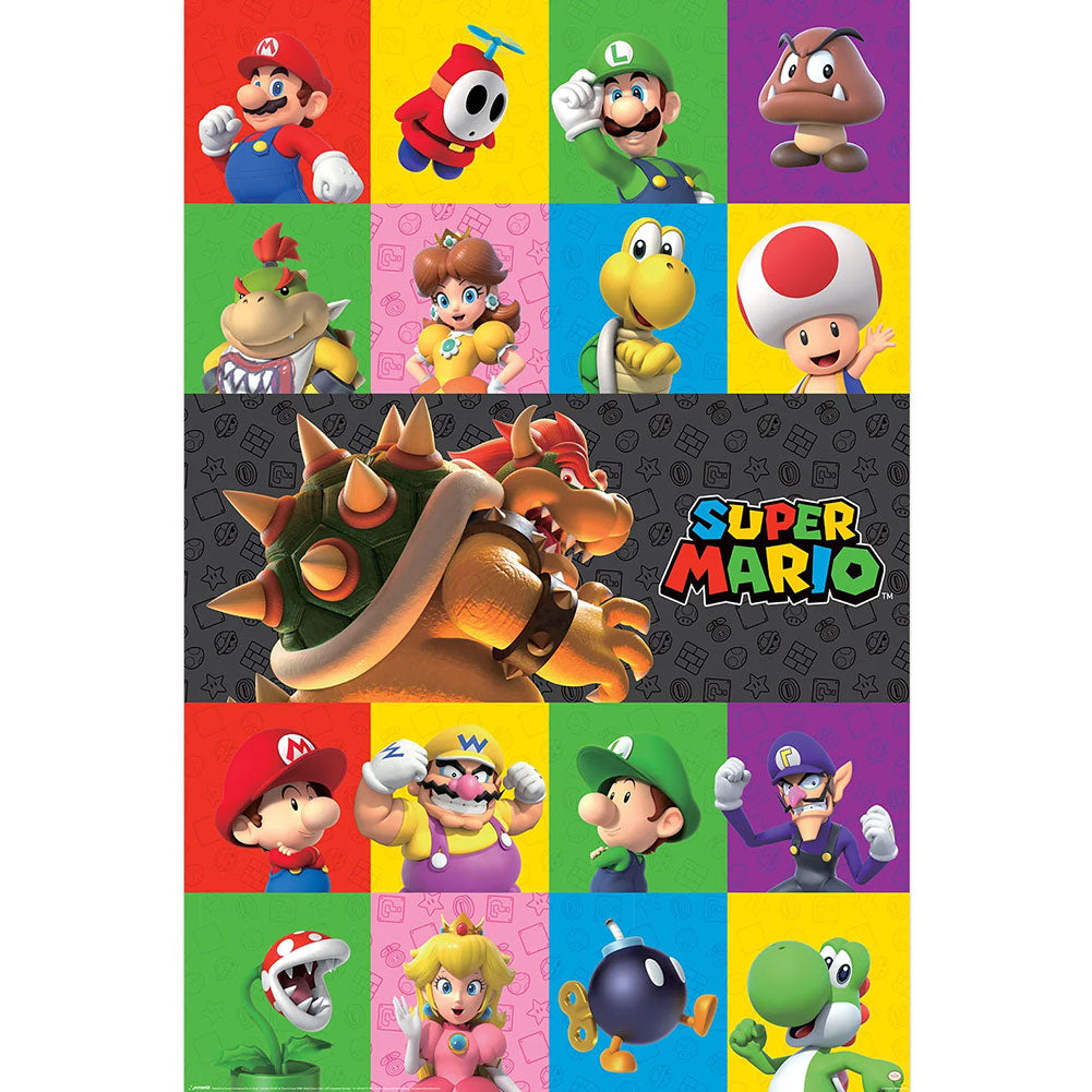 Super Mario Characters Poster 227 - Buy Posters at GiftMasters.co.uk