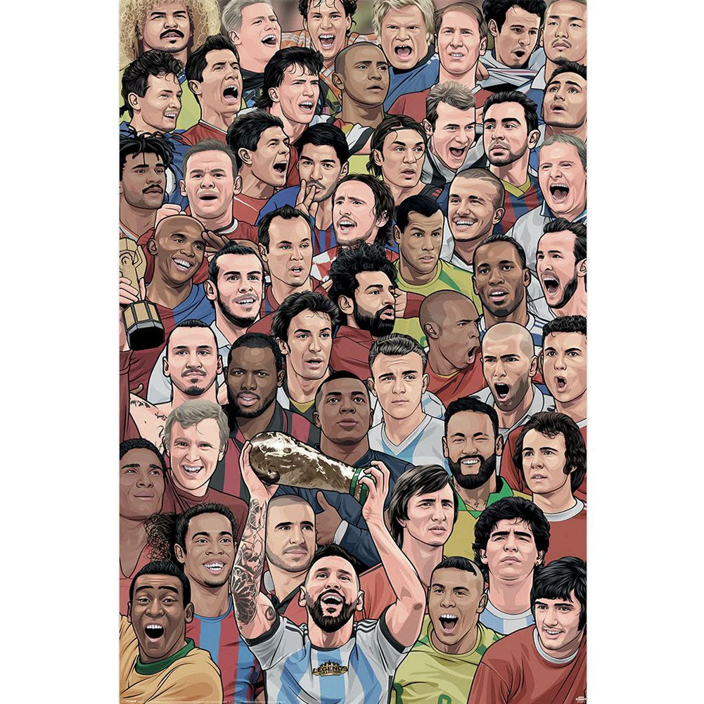 Legends Football' Greatest Poster 287 - Buy Posters at GiftMasters.co.uk
