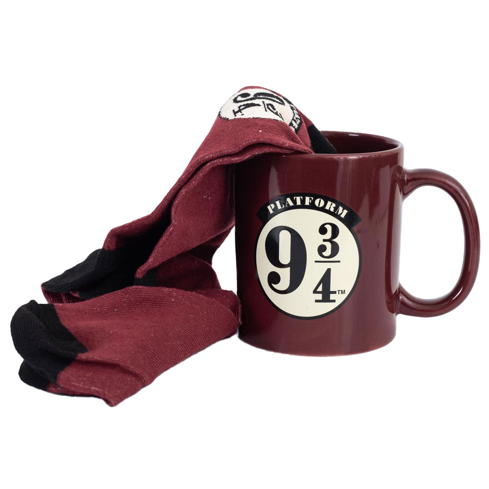 Harry Potter 9 & 3 Quarters Mug & Sock Set - Buy Gift Sets at GiftMasters.co.uk