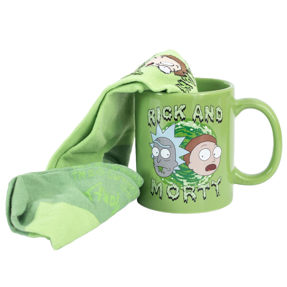 Rick And Morty Mug & Sock Set - Buy Gift Sets at GiftMasters.co.uk