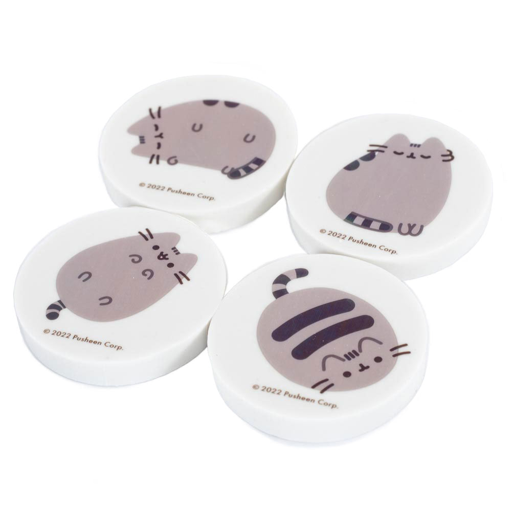 Pusheen 4pk Eraser Set - Buy Stationery Sets at GiftMasters.co.uk