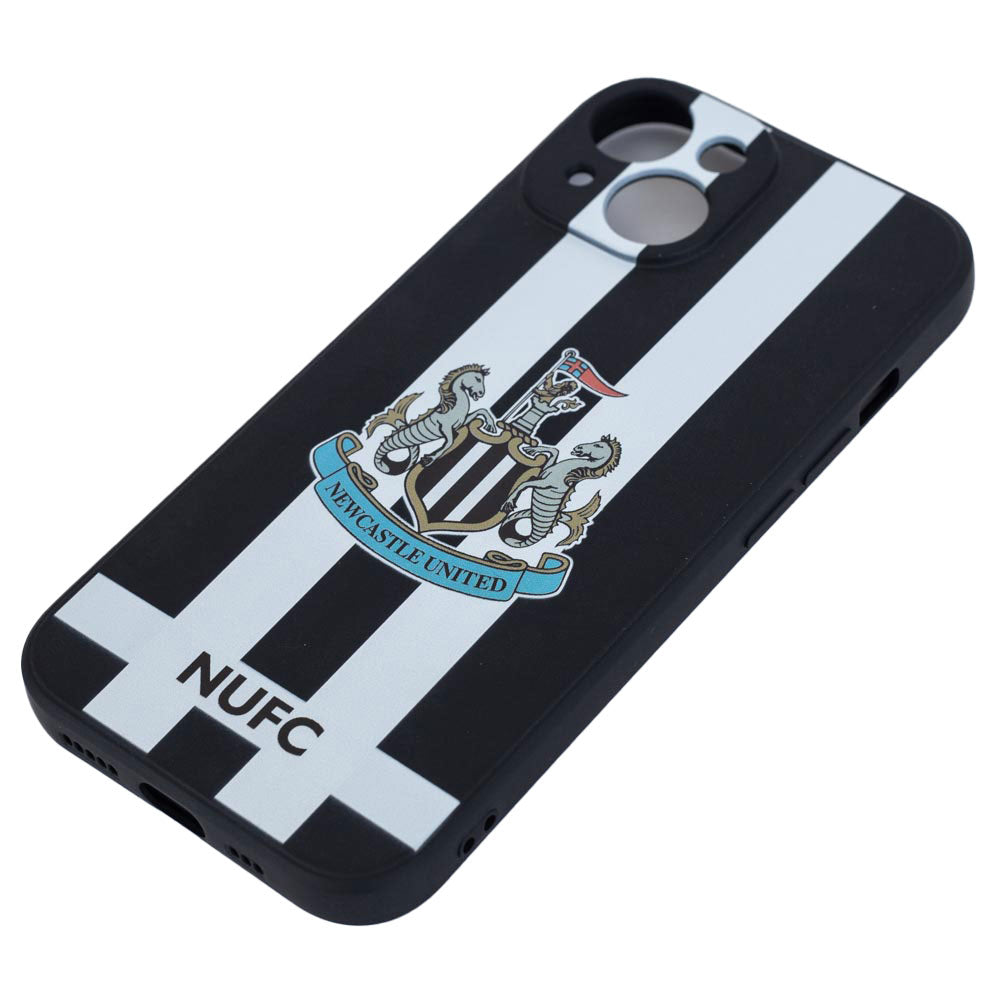 Newcastle United FC iPhone 15 Striped Silicone Case - Buy Phone Accessories at GiftMasters.co.uk