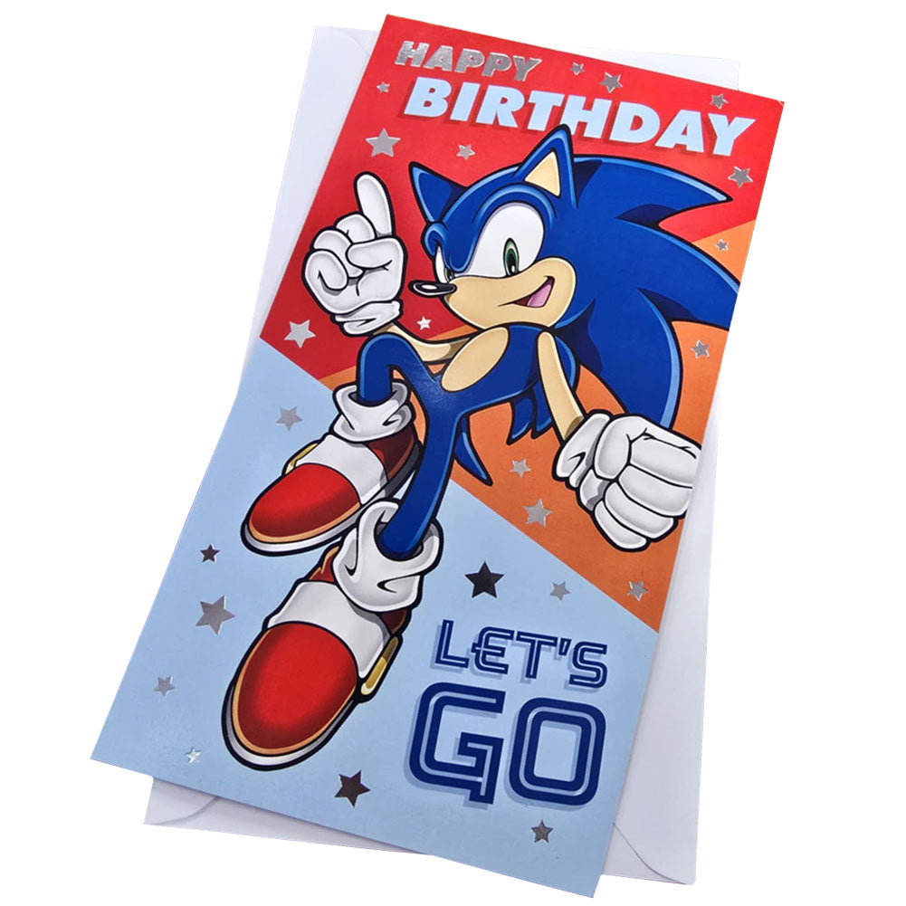 Sonic The Hedgehog Birthday Card - Buy Cards & Gift Wrap at GiftMasters.co.uk