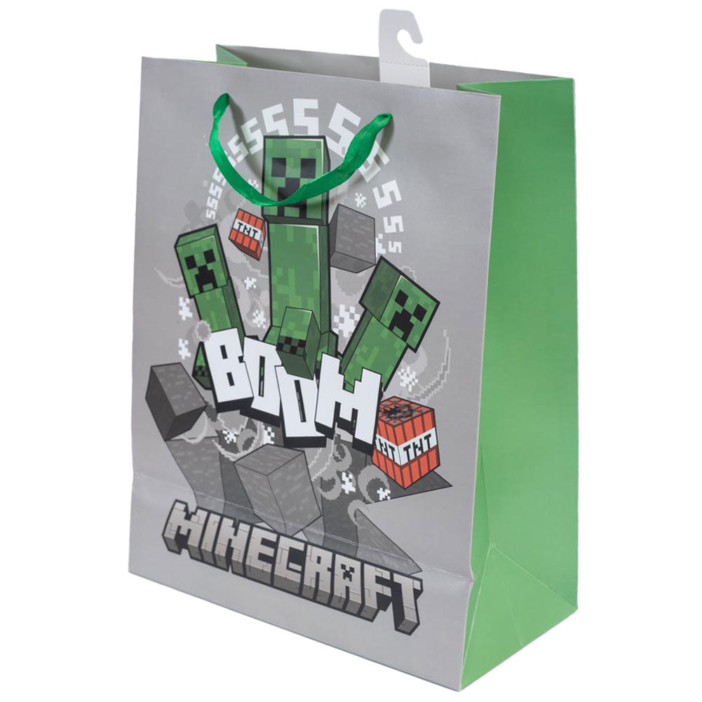 Minecraft Medium Gift Bag - Buy Cards & Gift Wrap at GiftMasters.co.uk
