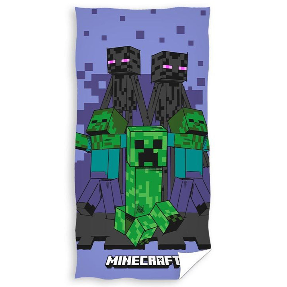 Minecraft Creeper Towel - Buy Towels at GiftMasters.co.uk