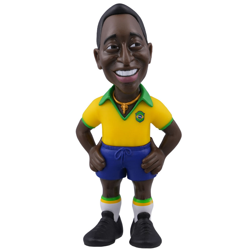 Pele MINIX Figure 12cm Brazil Home Kit - Buy MINIX Figures at GiftMasters.co.uk