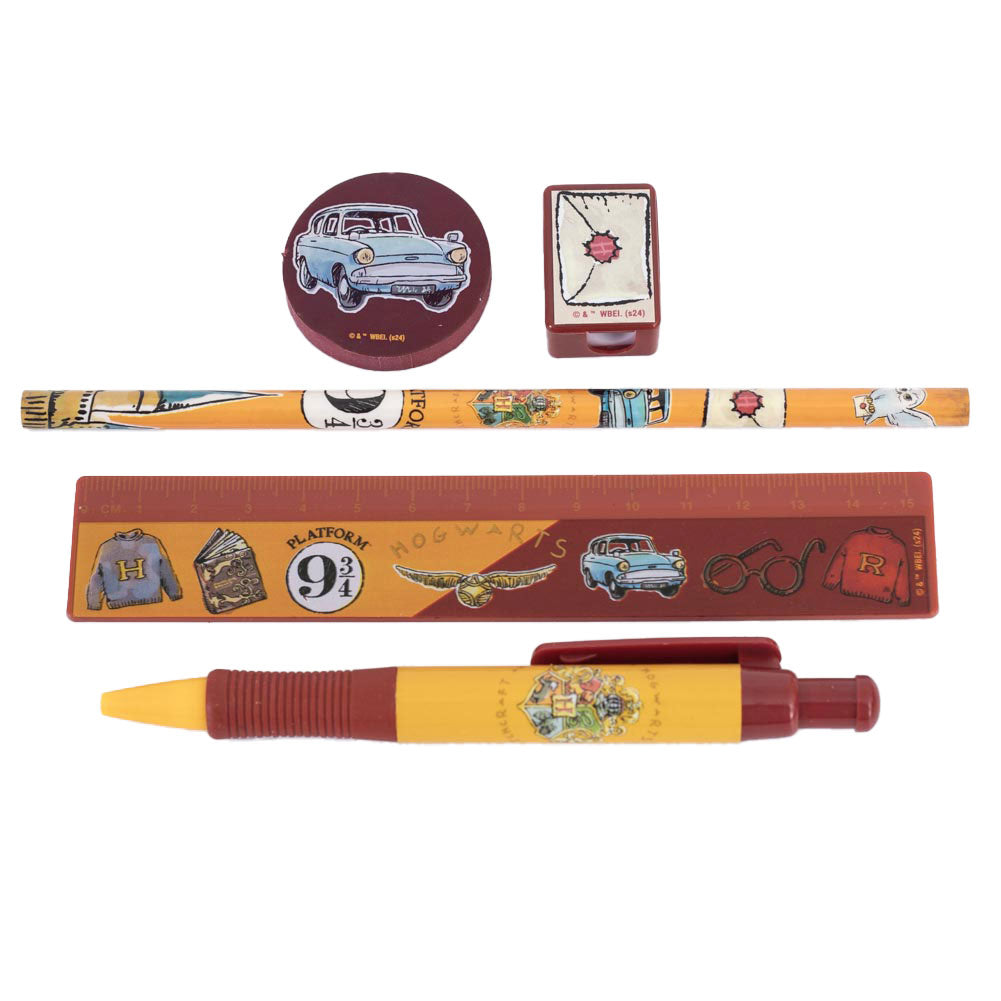 Harry Potter 5pc Stationery Set - Buy Stationery Sets at GiftMasters.co.uk
