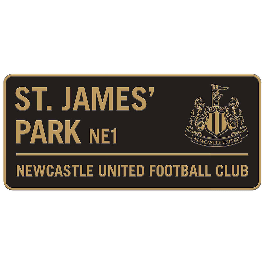 Newcastle United FC Two Tone Street Sign - Buy Metal Signs at GiftMasters.co.uk