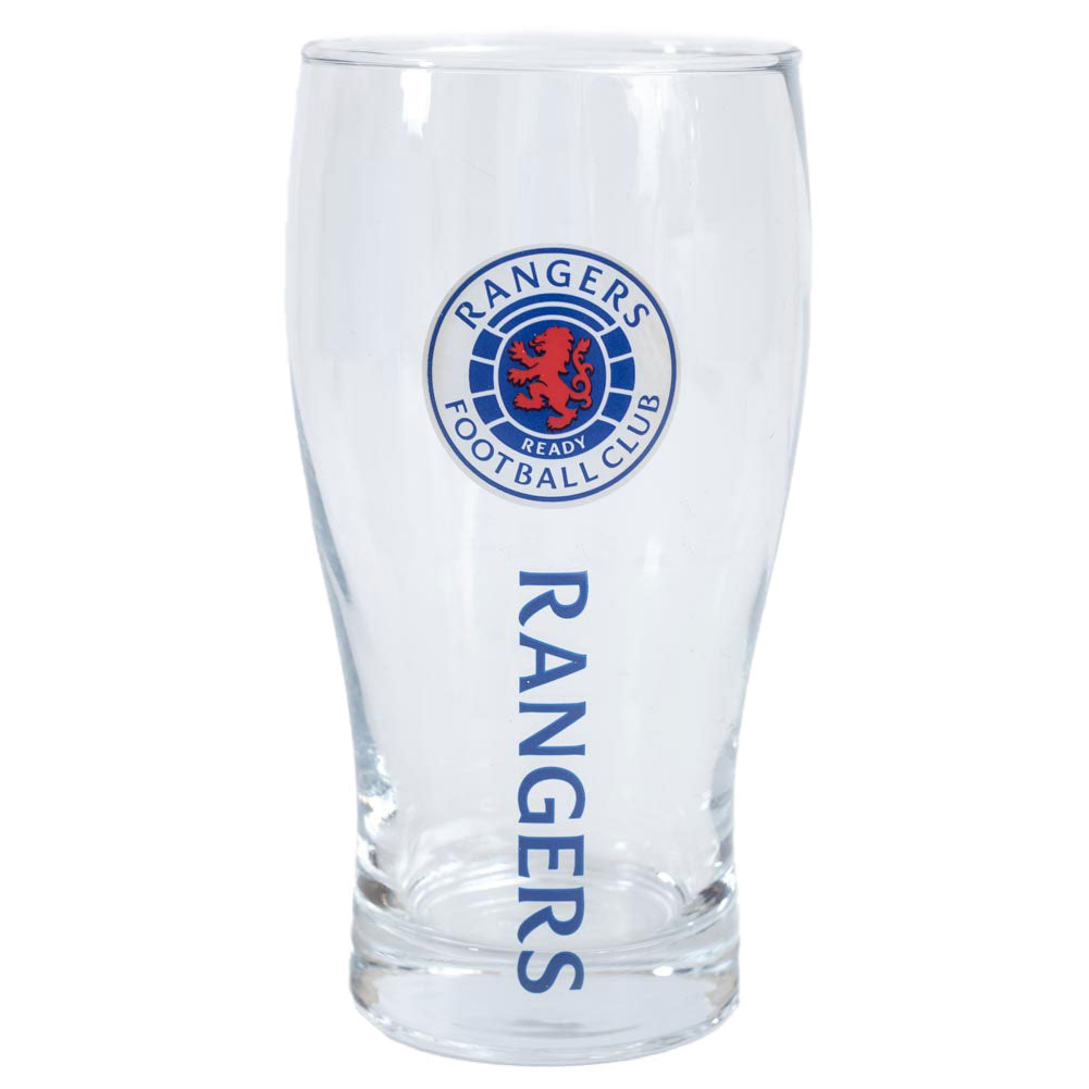 Rangers FC Tulip Pint Glass - Buy Pint Glasses & Tumblers at GiftMasters.co.uk