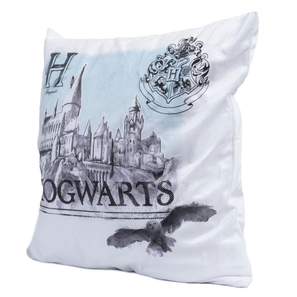 Harry Potter Hogwarts Velvet Feel Cushion - Buy Cushions at GiftMasters.co.uk