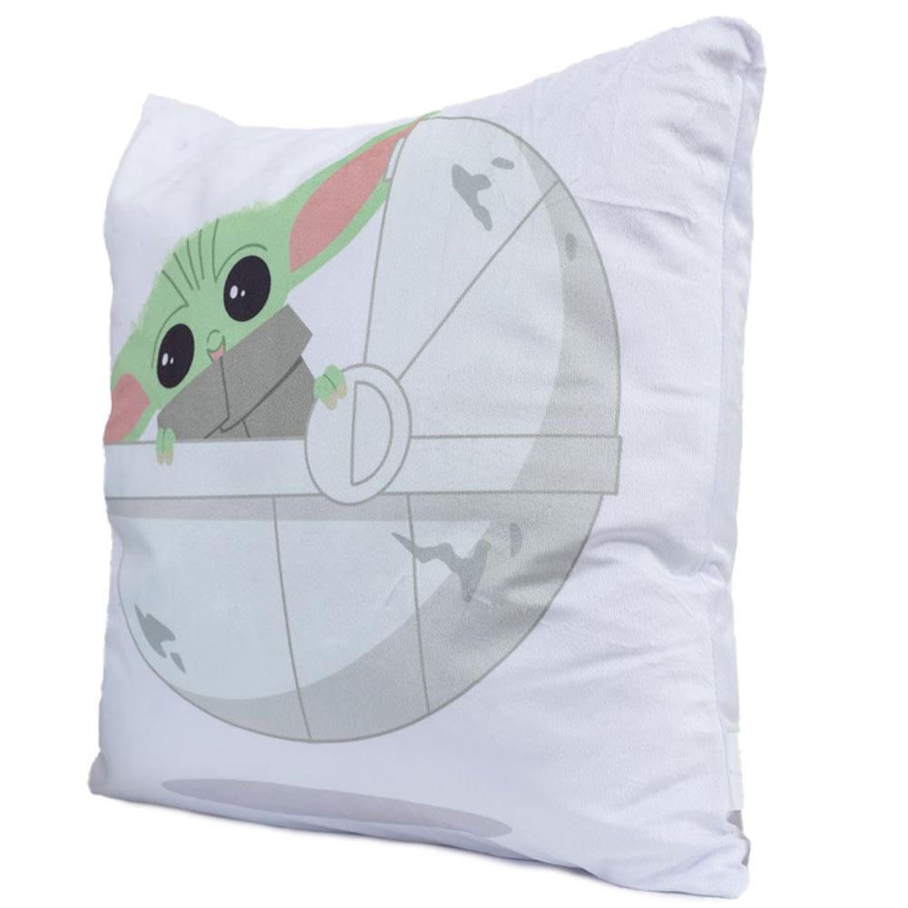 Star Wars: The Mandalorian Grogu Velvet Feel Cushion - Buy Cushions at GiftMasters.co.uk