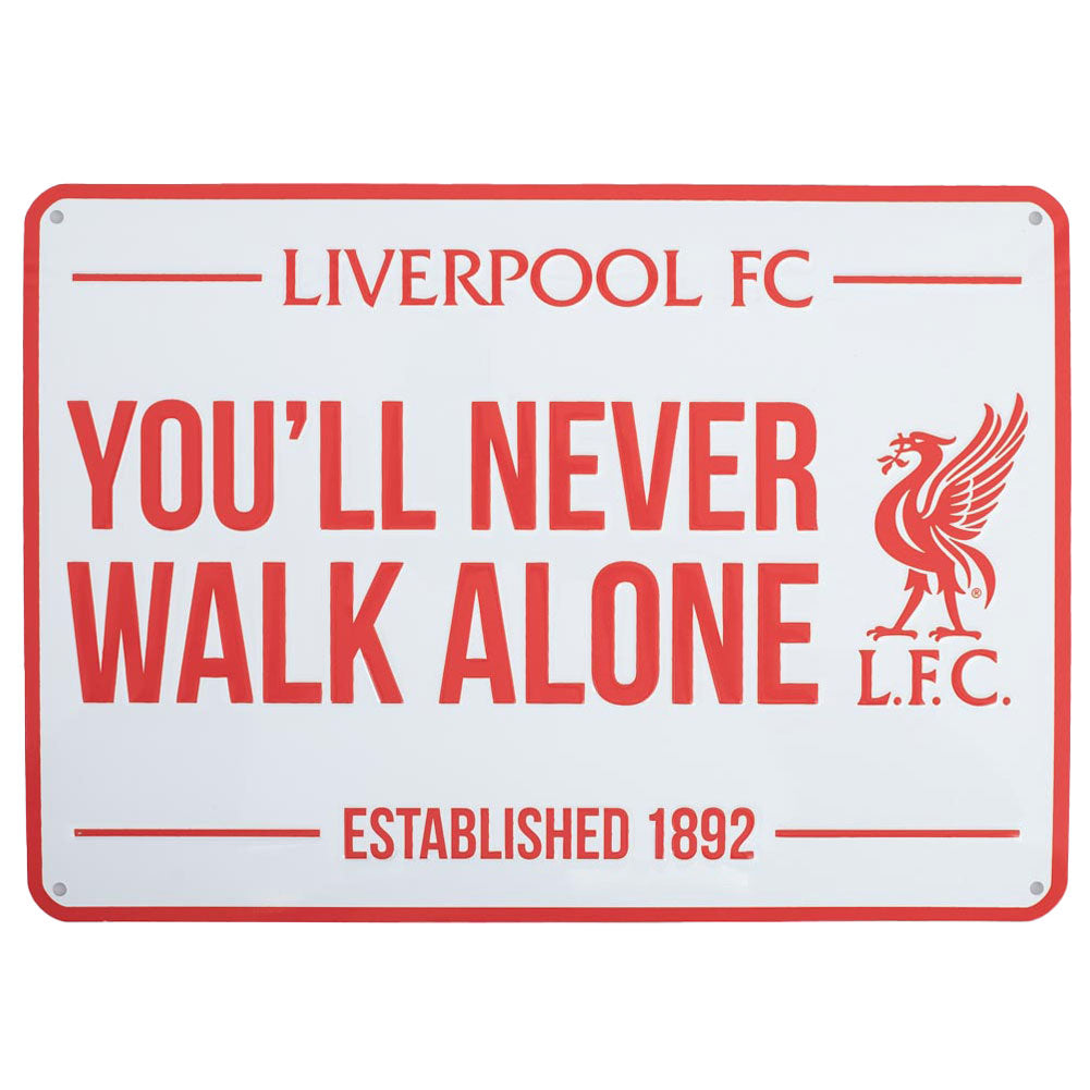 Liverpool FC Large YNWA Sign - Buy Metal Signs at GiftMasters.co.uk