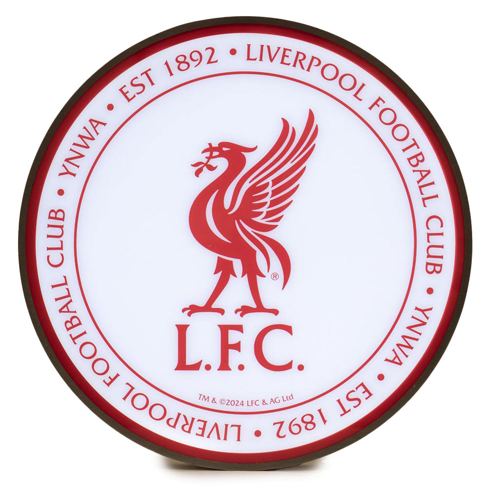 Liverpool FC 12 Inch LED Wall Light - Buy Lighting at GiftMasters.co.uk