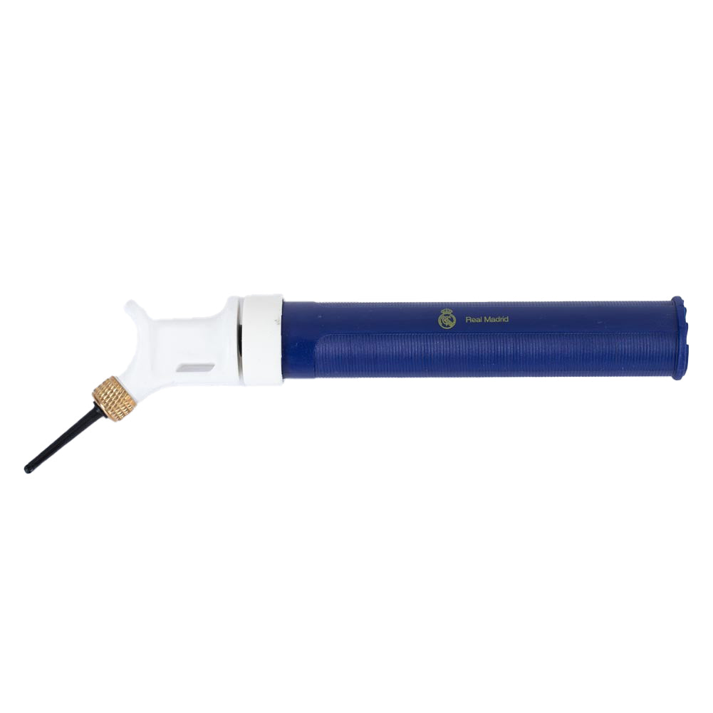 Real Madrid FC Blue Dual Action Football Pump - Buy Pumps & Sets at GiftMasters.co.uk