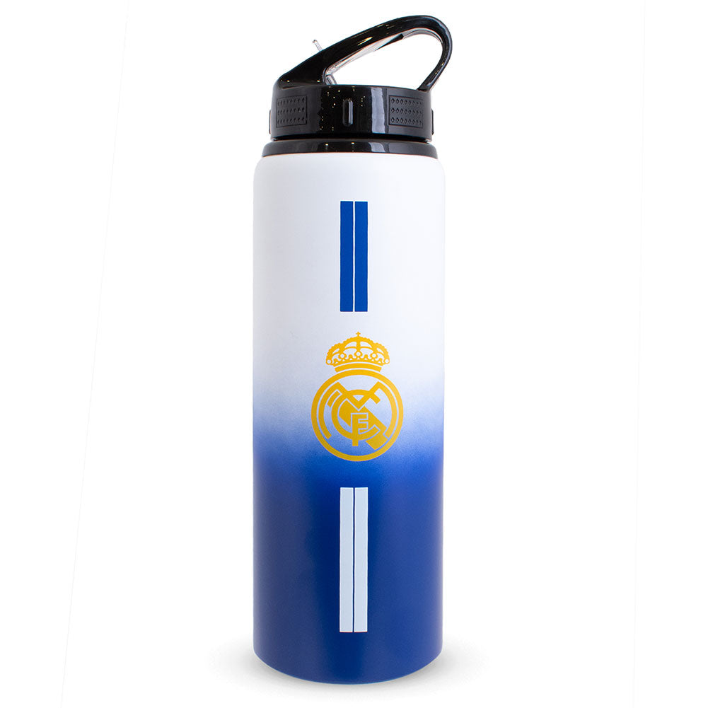 Real Madrid FC Aluminium Drinks Bottle ST - Buy Sports Bottles at GiftMasters.co.uk