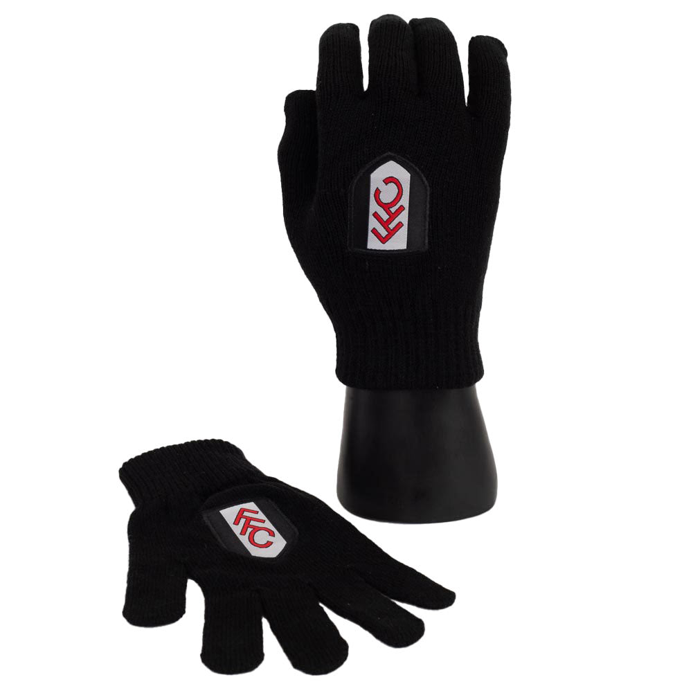 Fulham FC Knitted Gloves Junior - Buy Gloves & Scarves at GiftMasters.co.uk