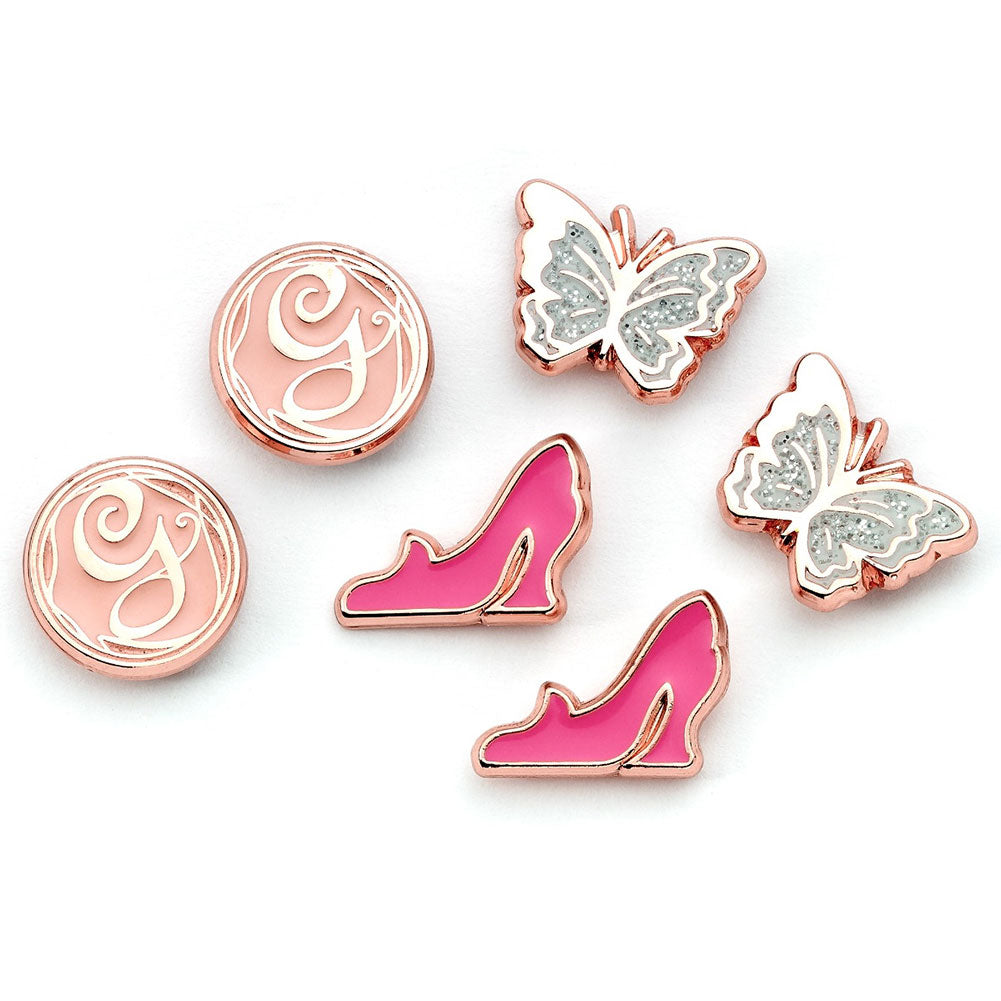 Wicked Glinda Stud Earrings Set - Buy Gold Plated at GiftMasters.co.uk