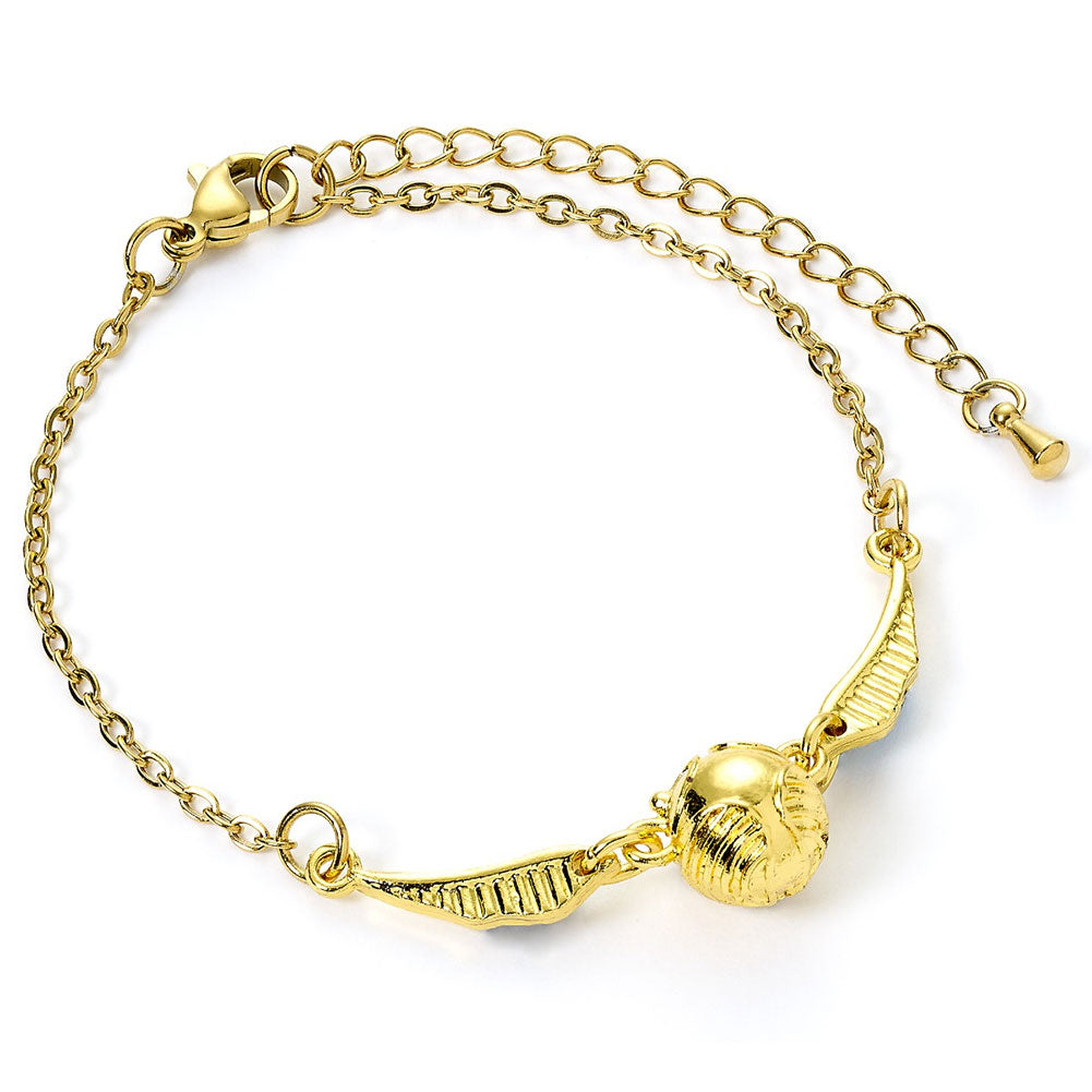 Harry Potter 3D Golden Snitch Bracelet - Buy Silver Plated at GiftMasters.co.uk