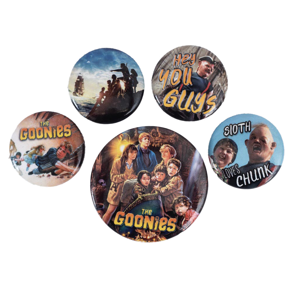 The Goonies Button Badge Set - Buy Badges at GiftMasters.co.uk