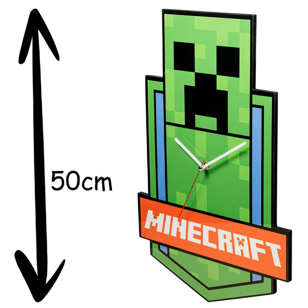 Minecraft Premium Metal Wall Clock