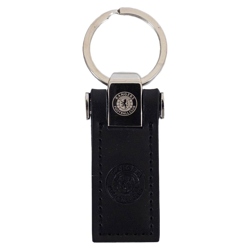 Rangers FC Leather Key Fob - Buy Keyrings & Pens at GiftMasters.co.uk