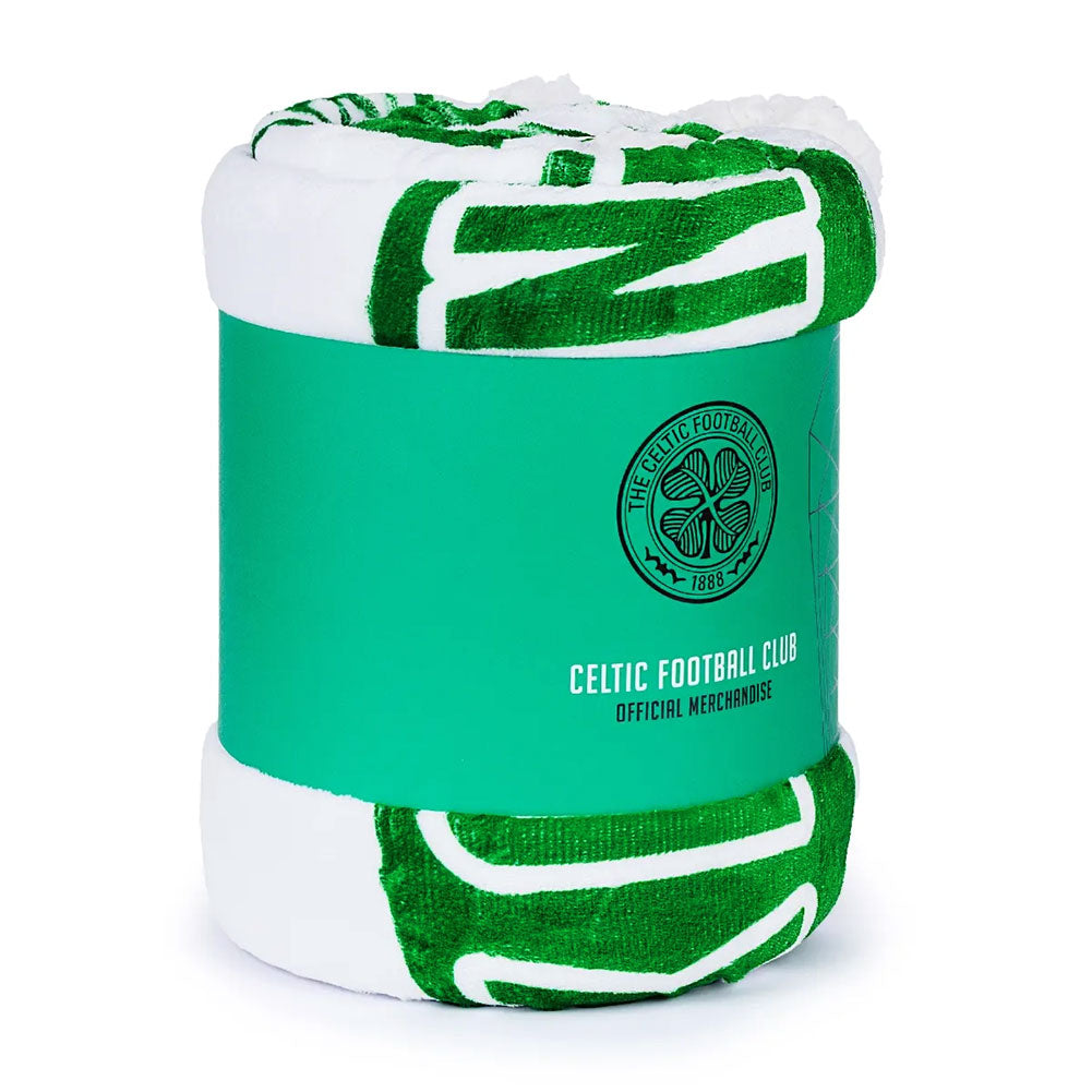 Celtic FC Sherpa Fleece Blanket - Buy Blankets at GiftMasters.co.uk